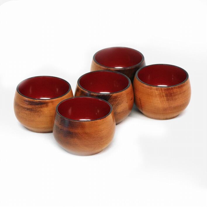 会津塗・木製漆器・趣味の漆器・長澤・ぐい呑み・No.190825-34・梱包