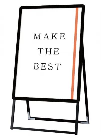 ポスターグリップスタンド看板 屋外用 A1片面ブラック