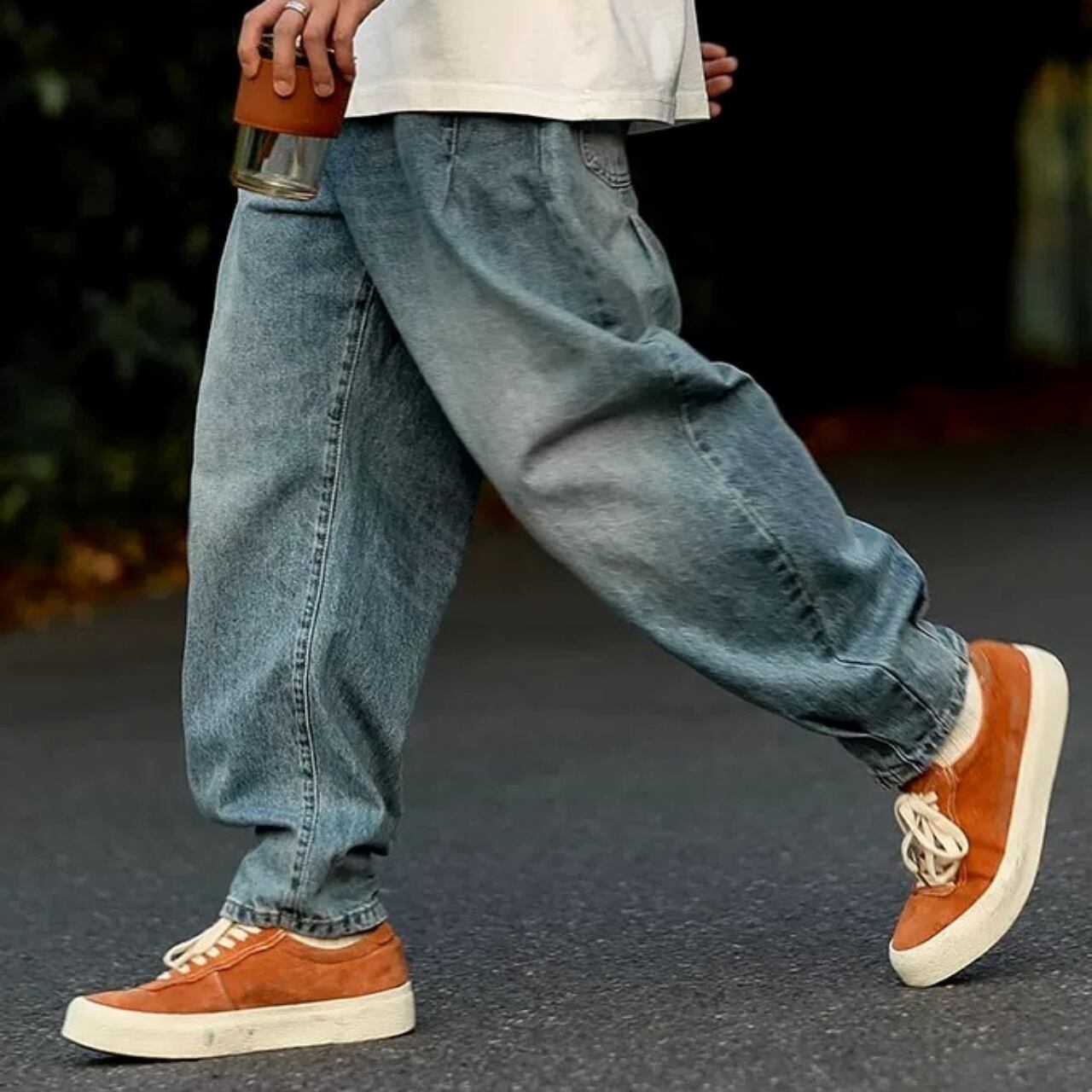 ヴィンテージライクルーズフィットバルーンデニムパンツ 1col A00382