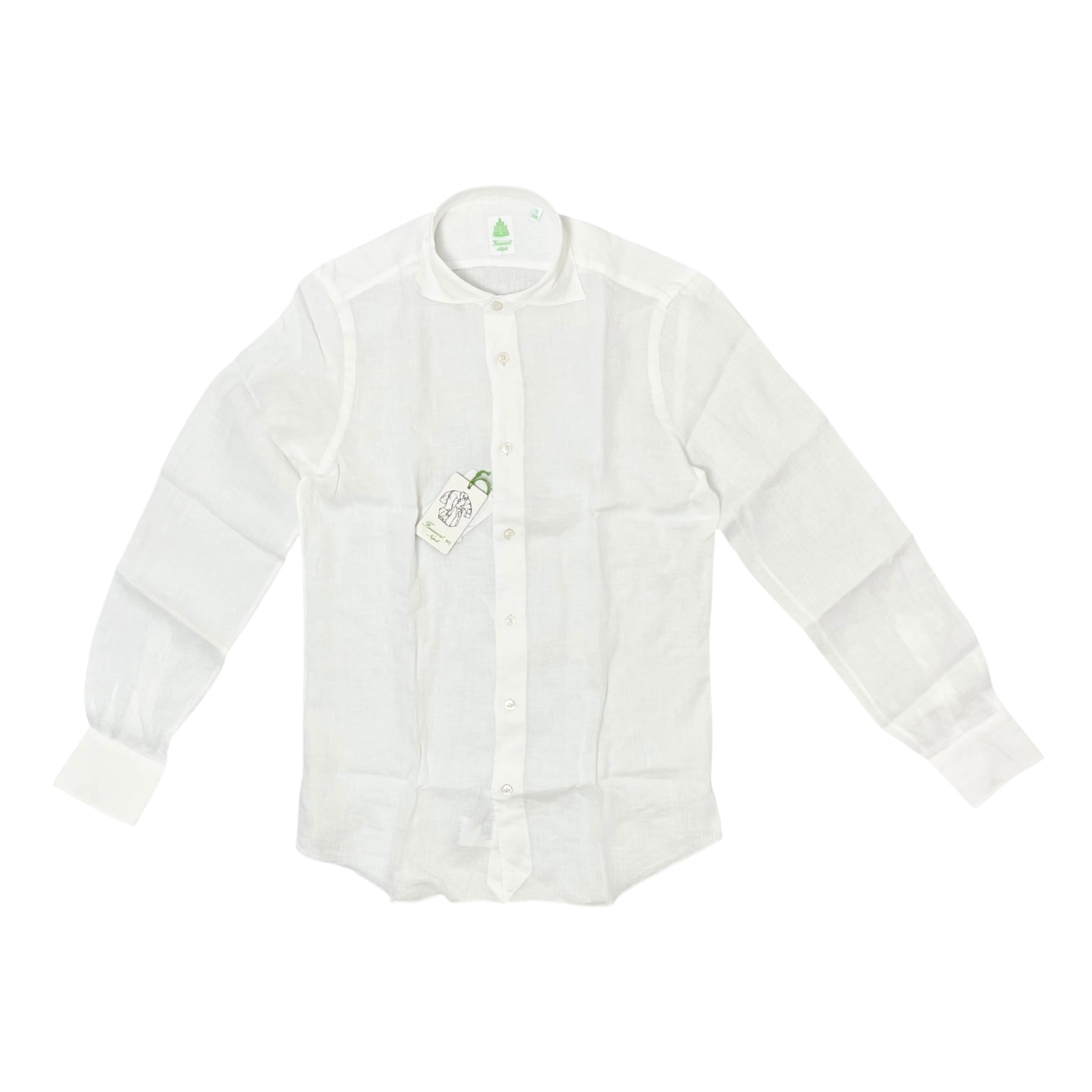 FINAMORE(フィナモレ) Linen Shirt"SIMONE"/WHITE