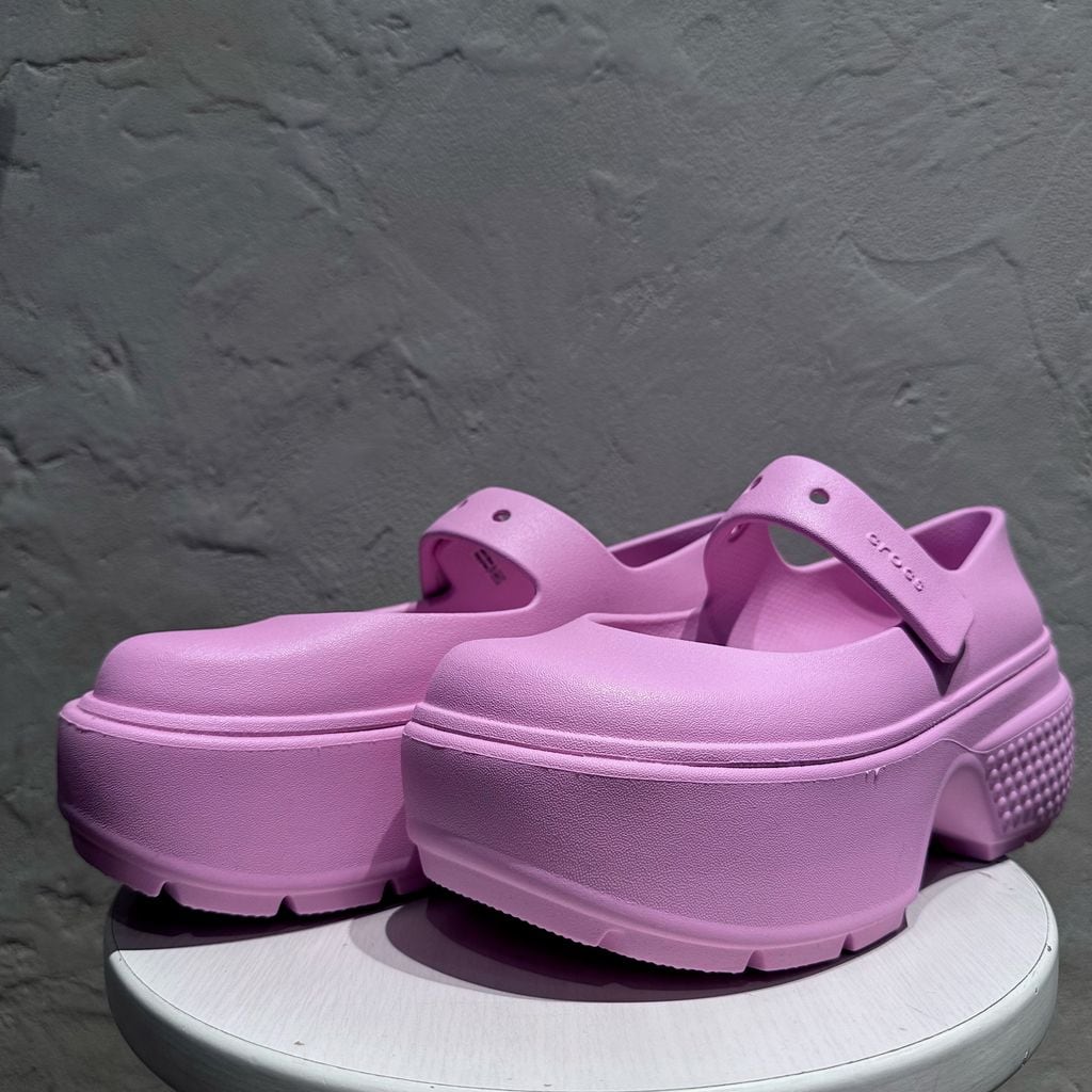 crocs クロックス Stomp Mary Jane 厚底サンダル 209939-6XS ピンク