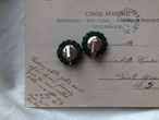 FRANCE vintage button earring