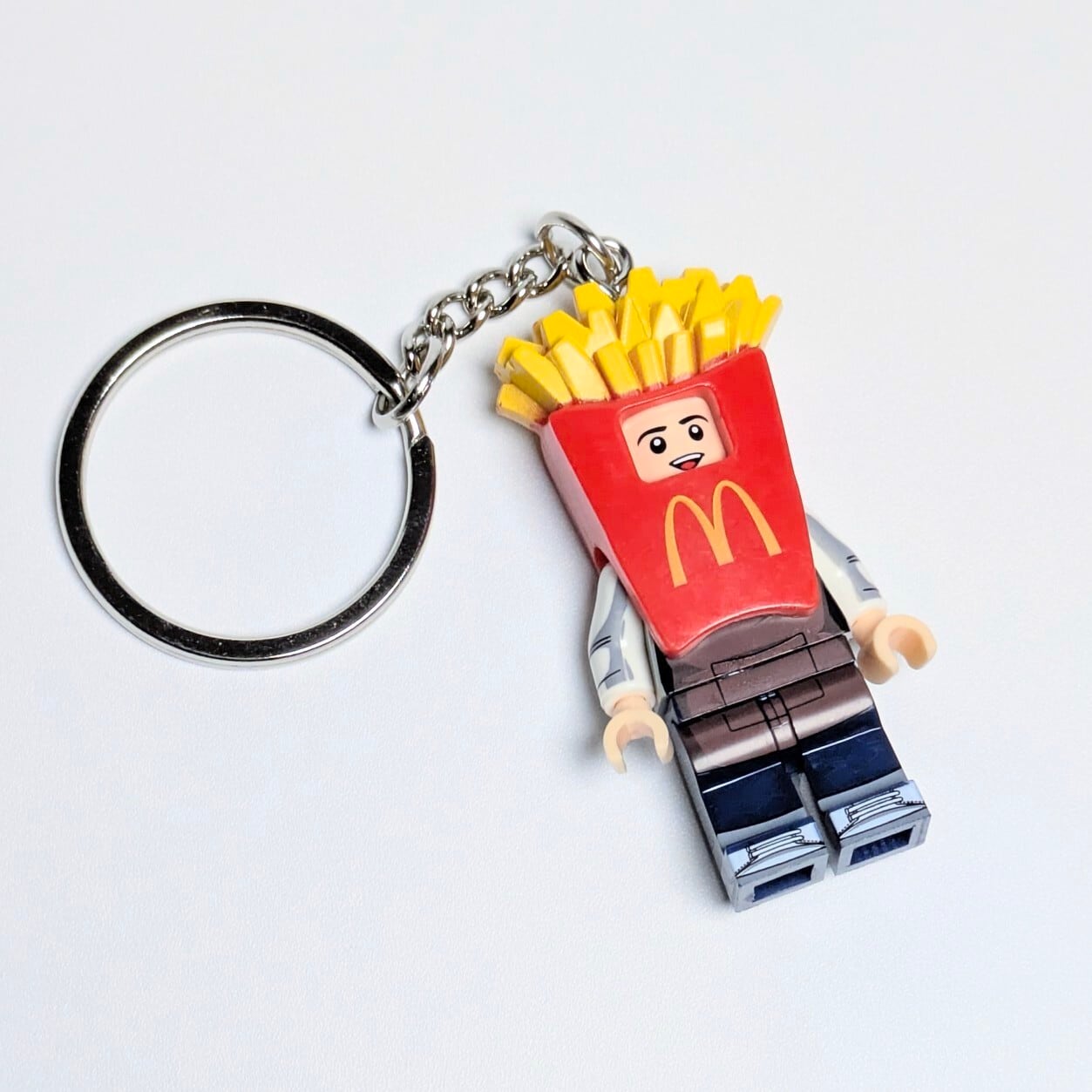 ★ブロックフィギュアキーホルダー★【 McDonald's ( マクドナルド ) 】 ポテトくん！ 　〚アメリカン雑貨 アメトイ〛