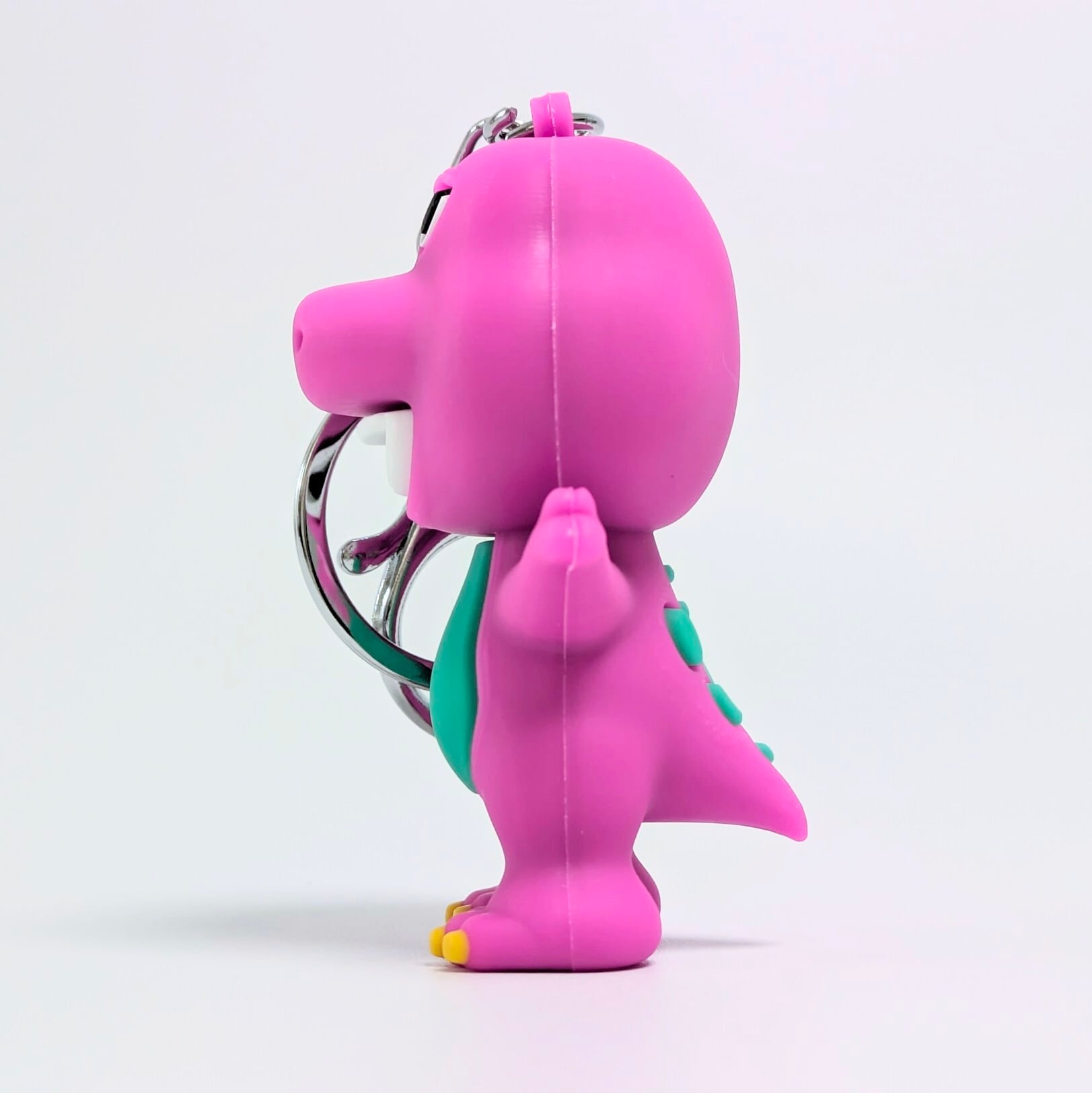 【 Barney & Friends( バーニー&フレンズ ) 】 『 Barney 』3D Rubber KeyHolder / ラバーキーホルダー / フィギュアキーホルダー〚アメリカン雑貨 アメトイ〛