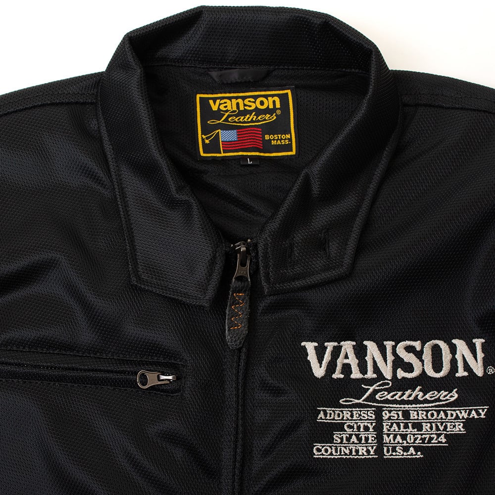 VSE26103S メッシュスウィングトップジャケット | vansonleathers