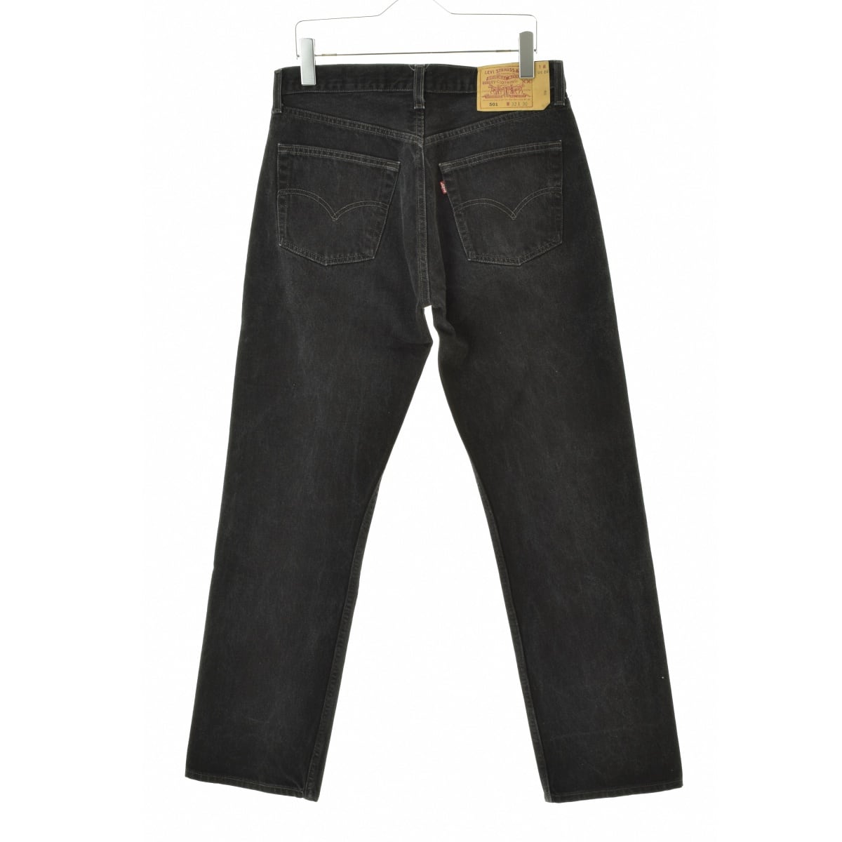 LEVI’S リーバイス 501 90s USA製 ブラック 後染め ワイド 1994年製 最高峰 USA製 リーバイス505 脇割 後染めブラック