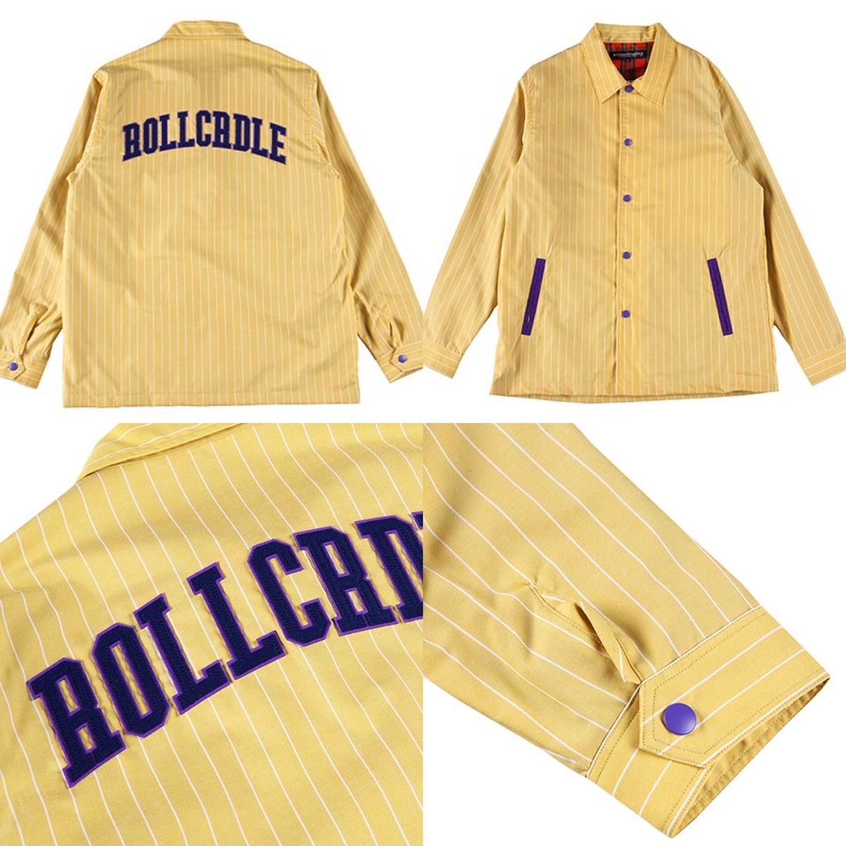 ROLLING CRADLE 】ローリングクレイドル STRIPE COACH JACKET / Yellow 