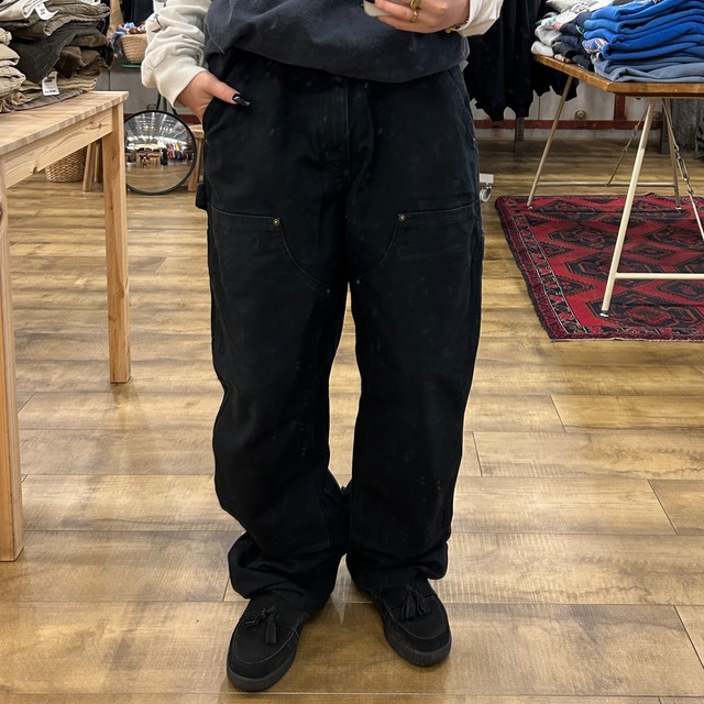 【Carhartt / カーハート】ダブルニーパンツ ブラック