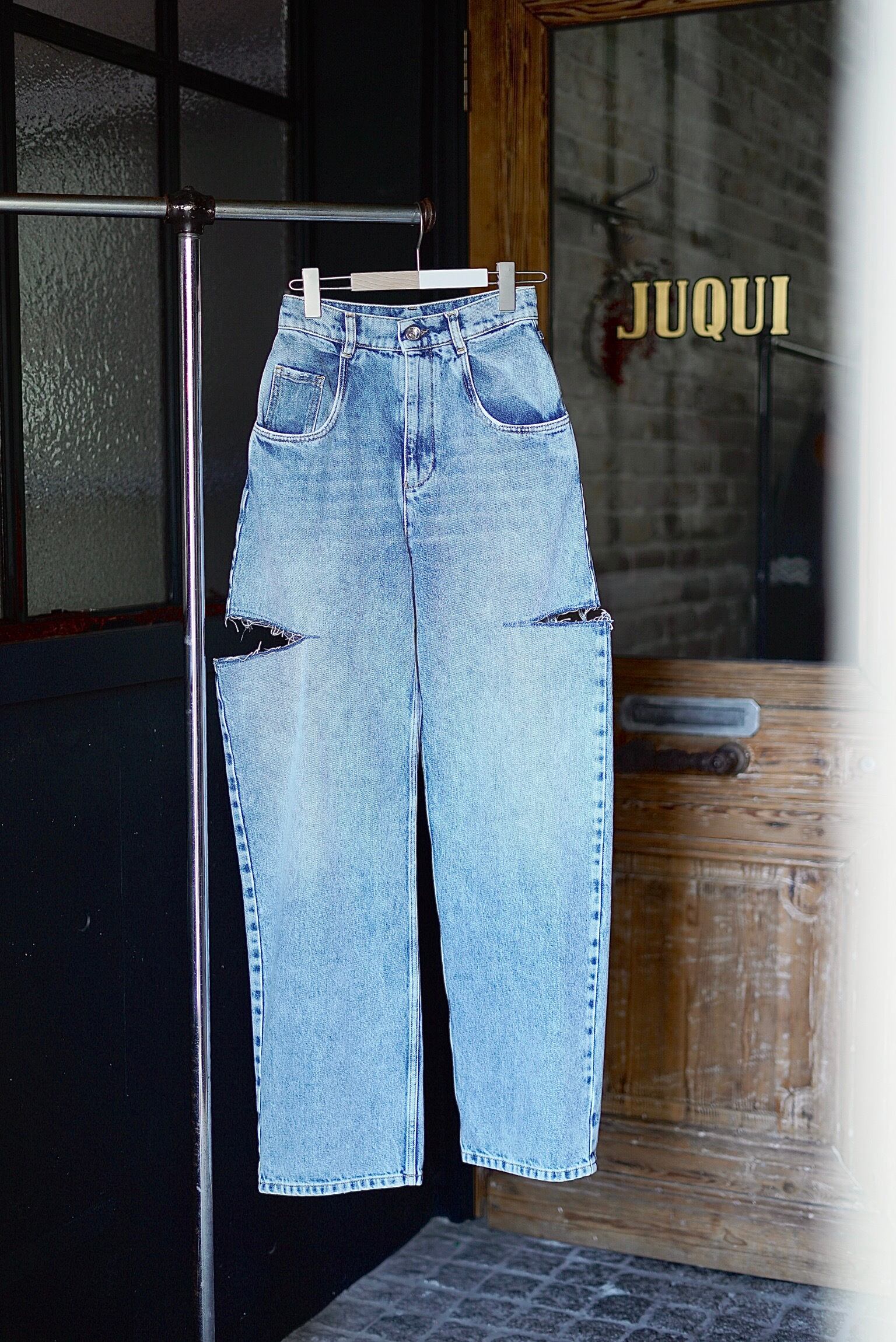 メゾンマルジェラ Denim Jeans Slash Detail デニム/ジーンズ パンツ レディース 受発注