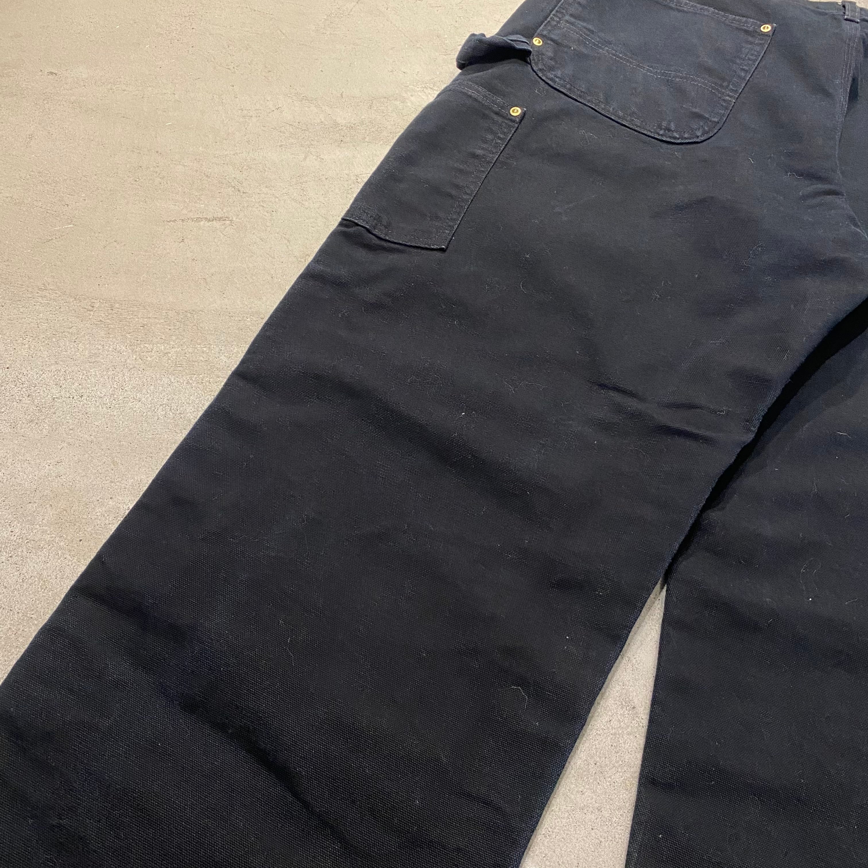 極上 90s usa製 carhartt カーハート ダブルニー 36 ブラック