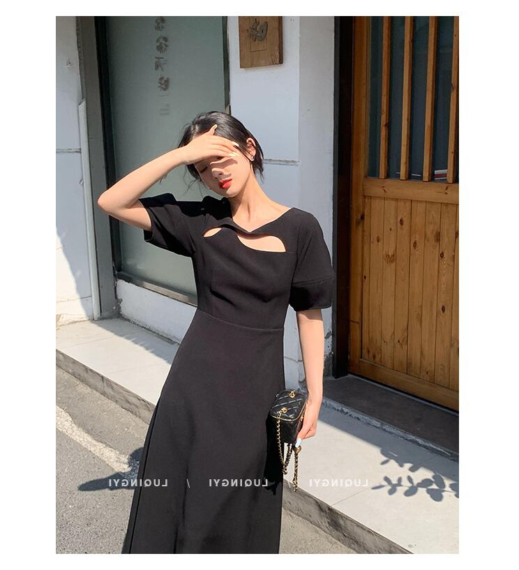 ワンピース✨半袖♡ブラック♡ドレス