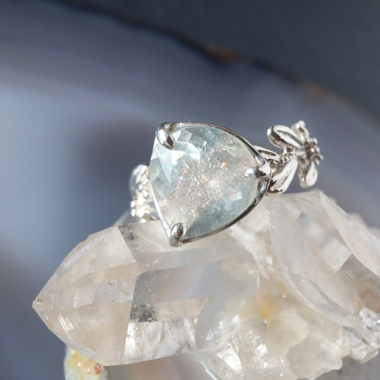 シルバールチルクォーツ リング | DoubleMoon jewelry