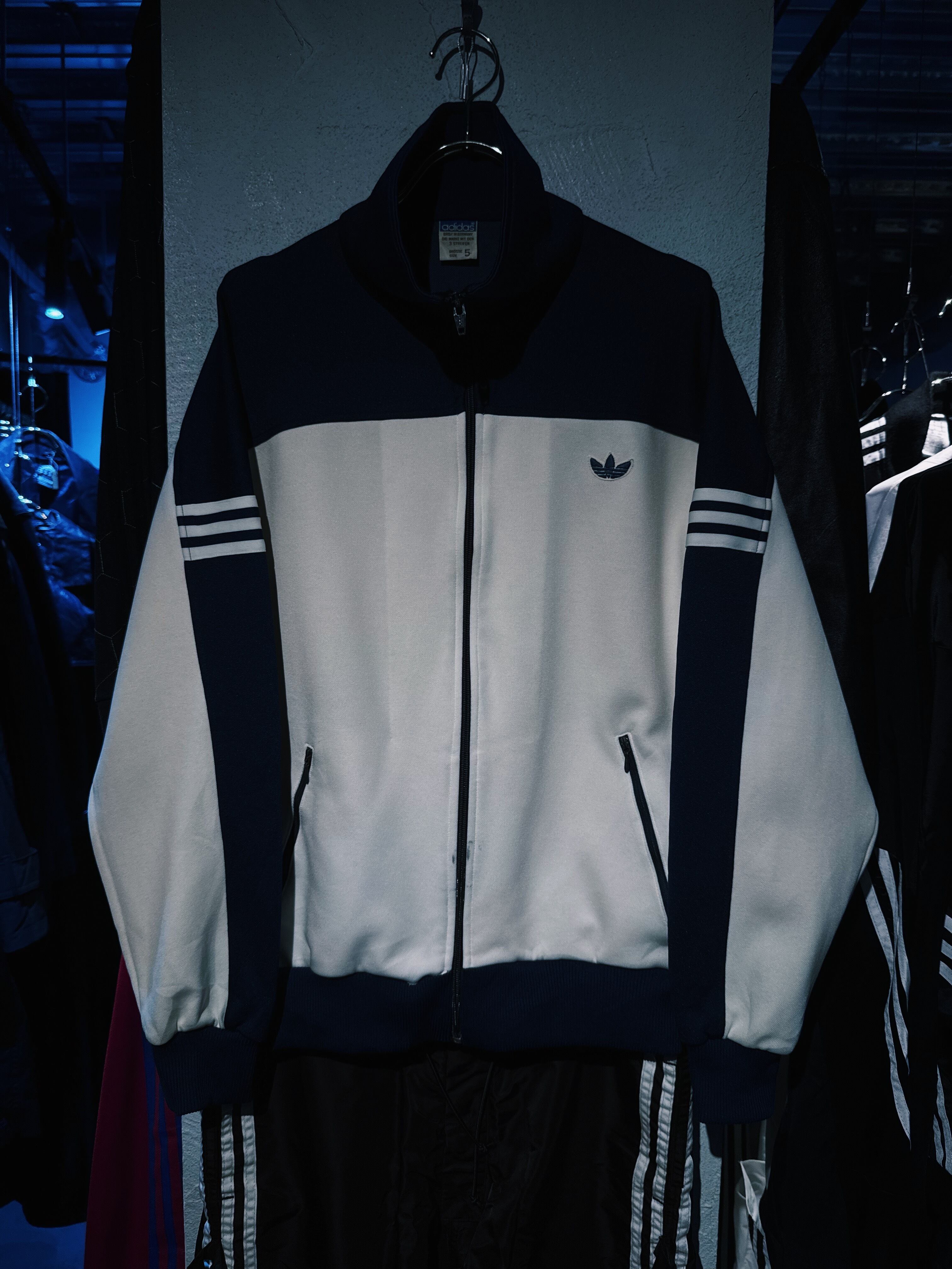 【D4C】70's"ADIDAS"made in W.Germany stand neck DESCENTE track jacket
