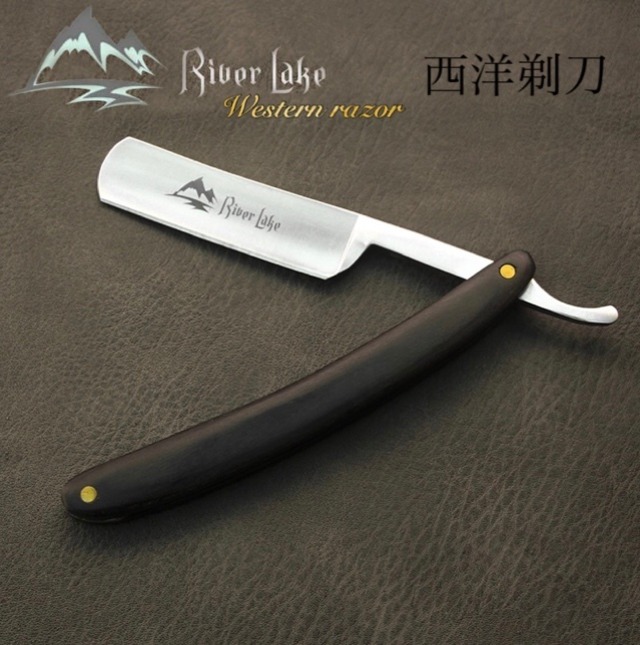 【海外発送】River Lake Razor 西洋剃刀 × 革砥 セット 理容師 床屋 カミソリ/髭剃り/毛剃り/ナイフ/レザー/刃物/美容/砥石/シェイビング/シェイバー