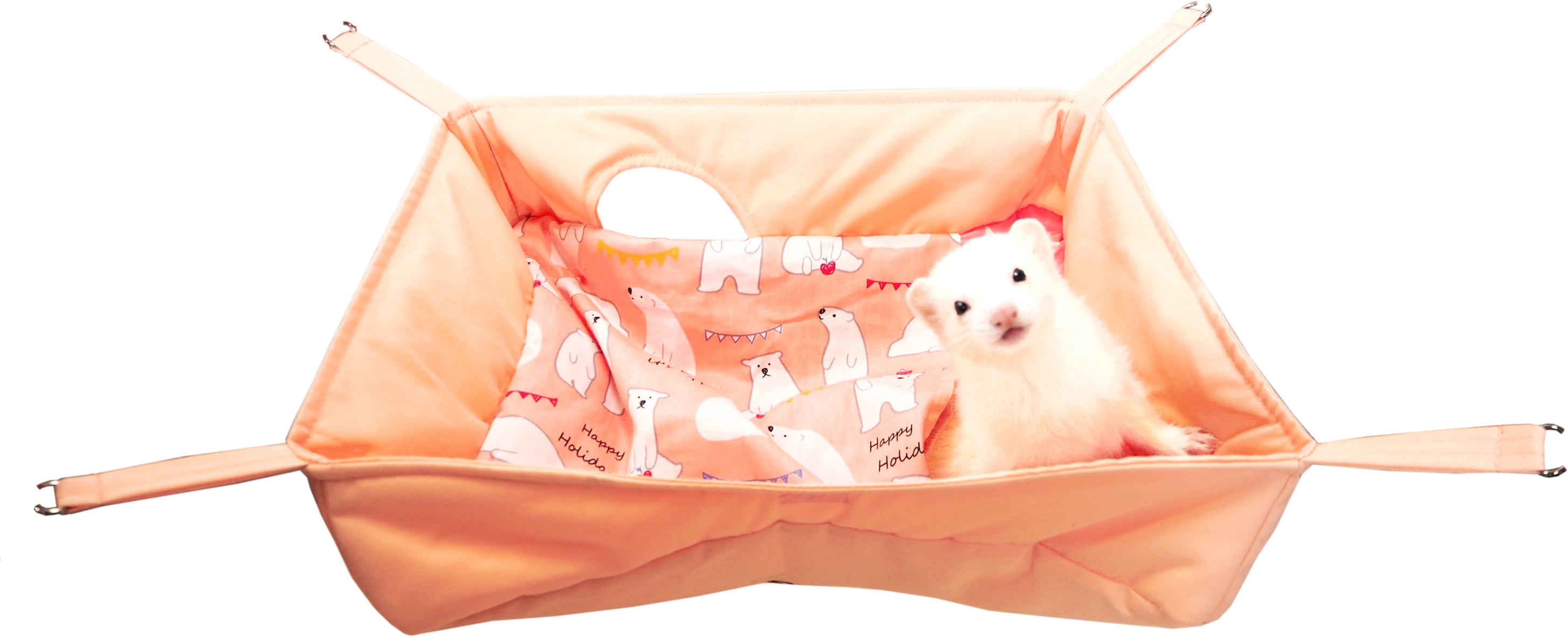 【フェレット用品】サマーグーグーベッド しろくま ピンク/ブルー/グレー