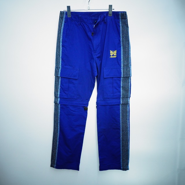 Needles × AWGE】ニードルス×アウグ 21AW SIDE TAPE BDU PANTS blue 
