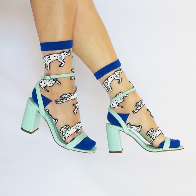 «sold out» Coucou Suzette Dalmatian Sheer Socks ククシュゼット