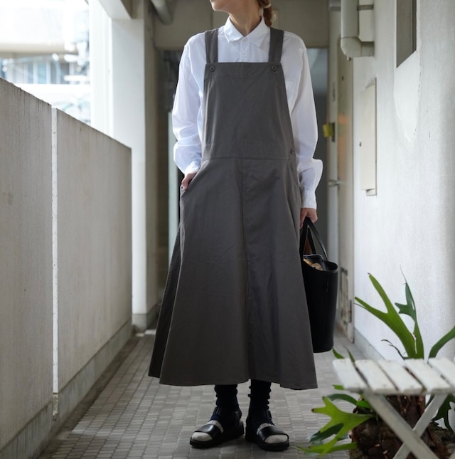 ts(s)ティーエスエスCotton High Density Stretch Cloth - Old Style Bib Overall Skirt-YT49AD04