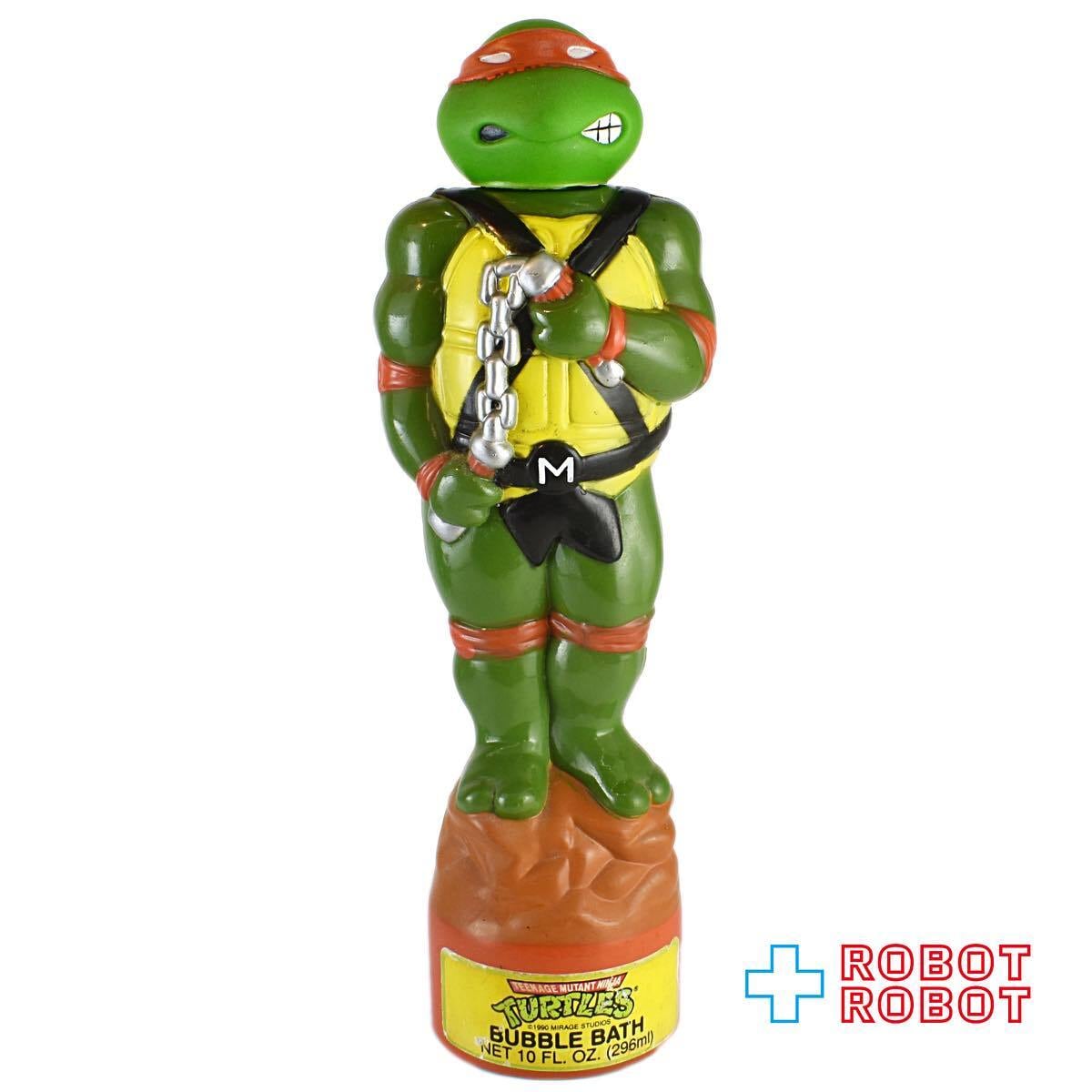 TMNT BUBBLE BATH ボトル タートルズ ニンジャ・タートルズ ミケランジェロ バブルバスボトル ソーキー 1989