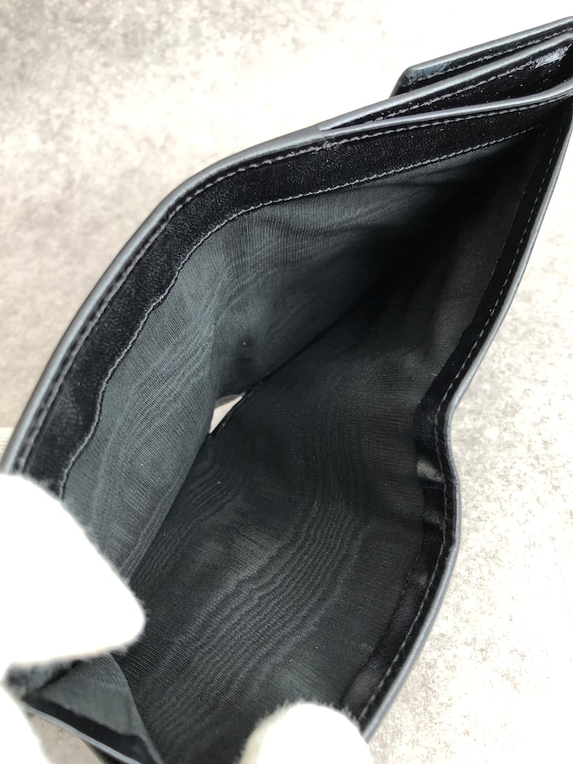 CELINE セリーヌ マカダム 財布 ブラック ブラゾン型押し PVCレザー 財布 2つ折り財布 vintage ヴィンテージ オールド sgwg3a