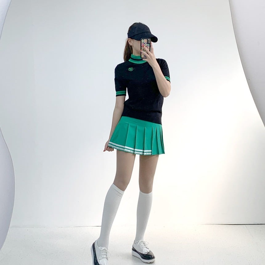 バックロゴラインポイントプリーツ ゴルフスカート | Festa Golf