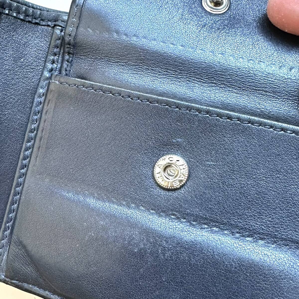 グッチ GUCCI 二つ折り財布 マイクログッチシマ ネイビー | 万福財布