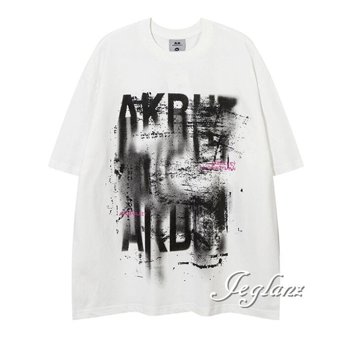 3色 グラフィティ ロゴ Tシャツ ストリート ユニセックス (MC496)β