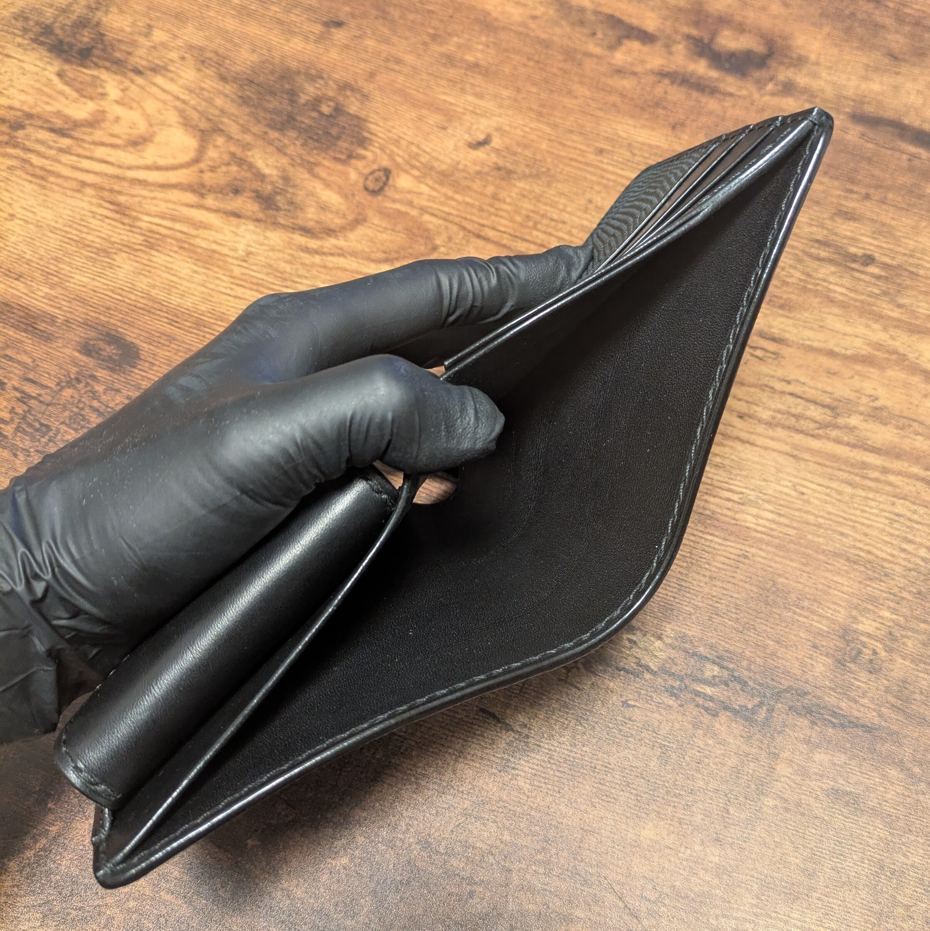 ハーフウォレット ヌバックリザード～Billfold wallet nubuck lizard