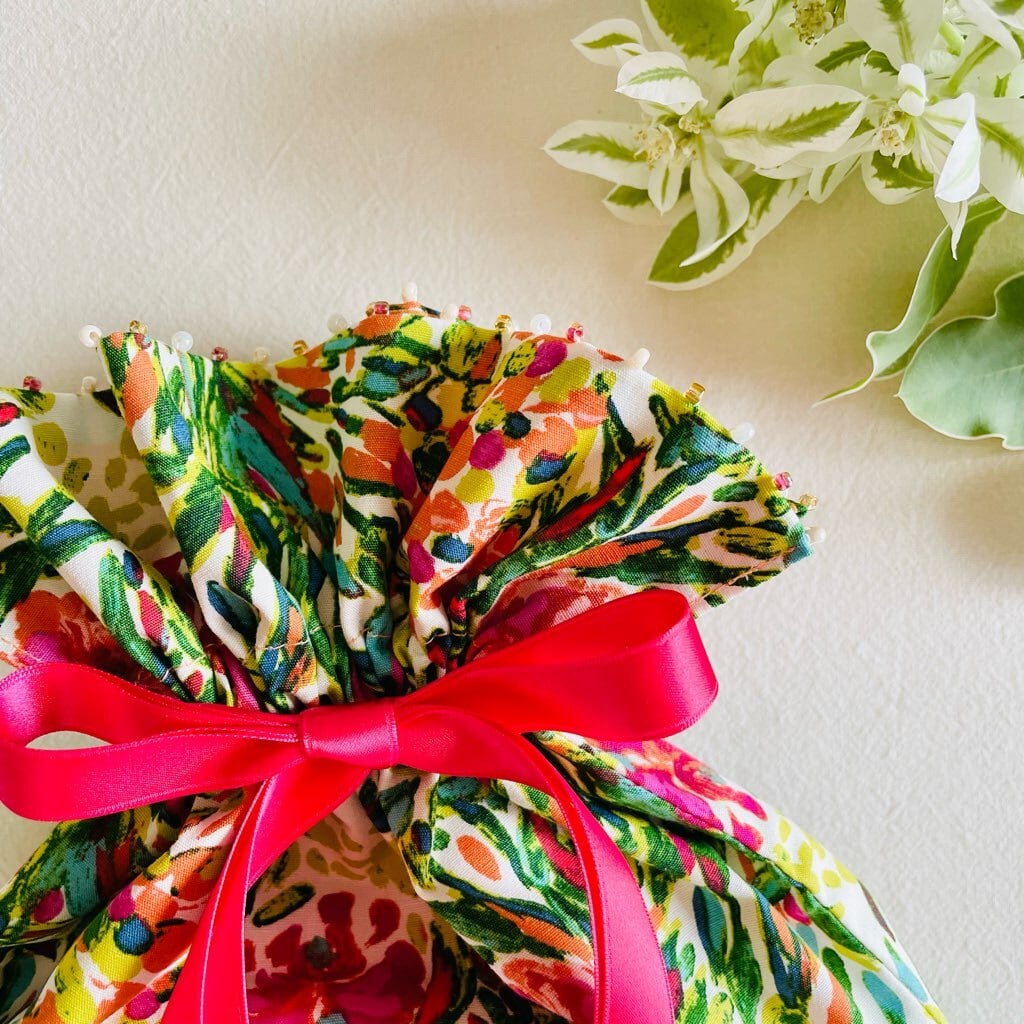 つゆつぶポーチ「果実の収穫」