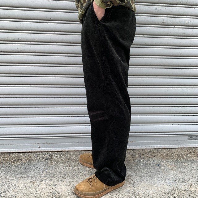 ラルフローレン コーデュロイスラックス 太畝 ブラック W36L30