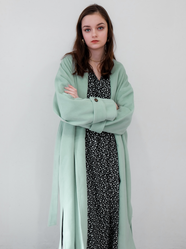 wool gown coat