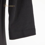 フラダンス 衣装 ワンピース ドレス プアラニ ブラック系 PUALANI ティアレ柄 長袖 ワンポイント ラメ タヒチアン 上品 きれい 華やか 鮮やか かわいい 黒 紫 ハワイアン アロハ ハワイアンプリント フラ ダンス レッスン 練習 エレガント