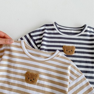 【BABY】クマボーダー半袖Ｔシャツ