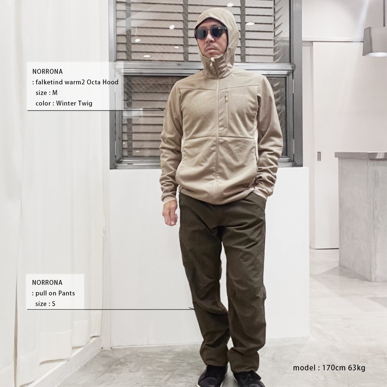 NORRONA falketind warm2 Octa Hood Men's | WORKROWN UNIFORM