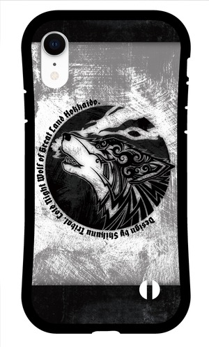 iPhone耐衝撃ケース Cold Night Wolf(White)