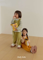 【取寄】Dailybebe ベロア セットアップ|秋服|韓国子供服|26/AT