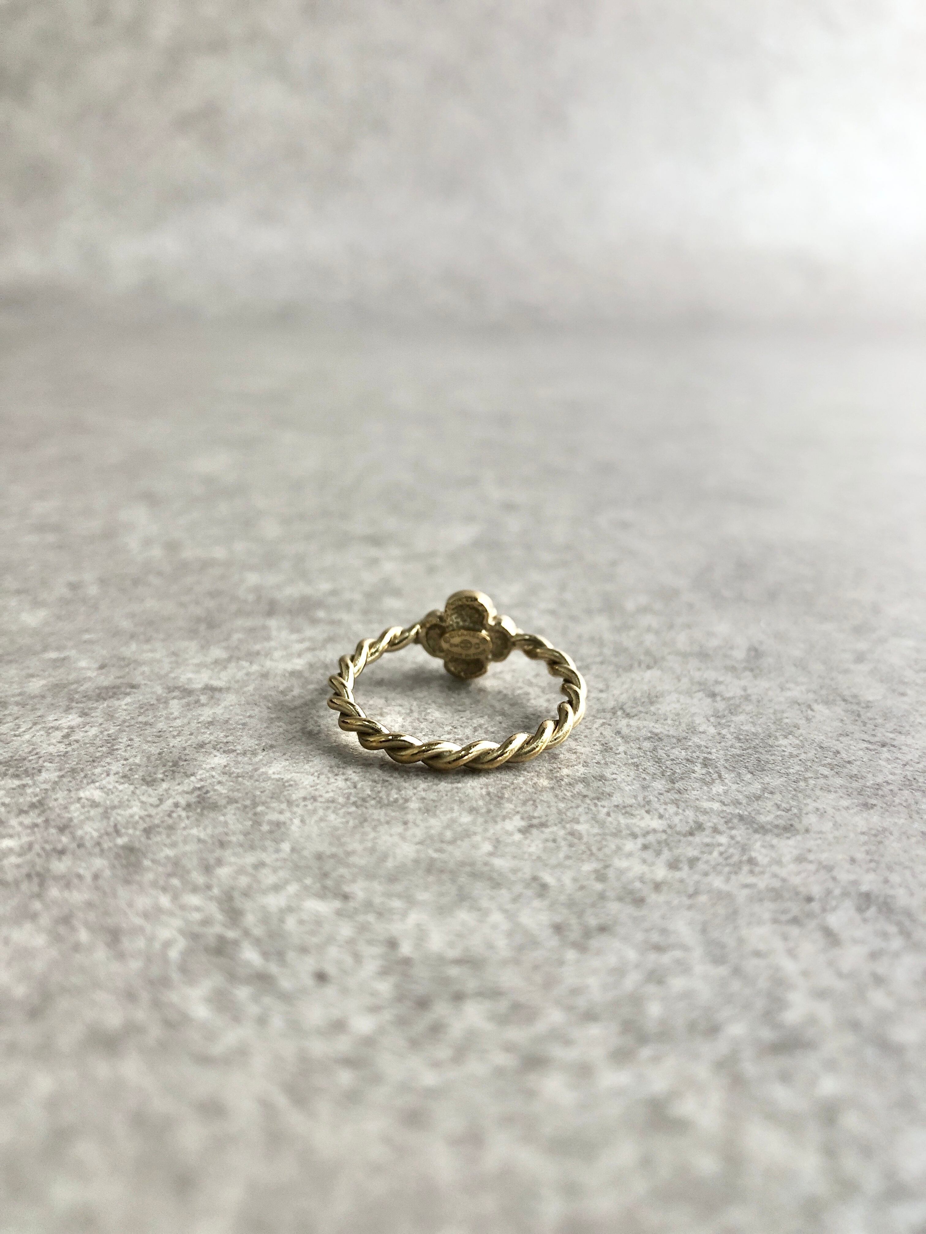 CHANEL シャネル 指輪 ゴールド カメリア ツイスト vintage