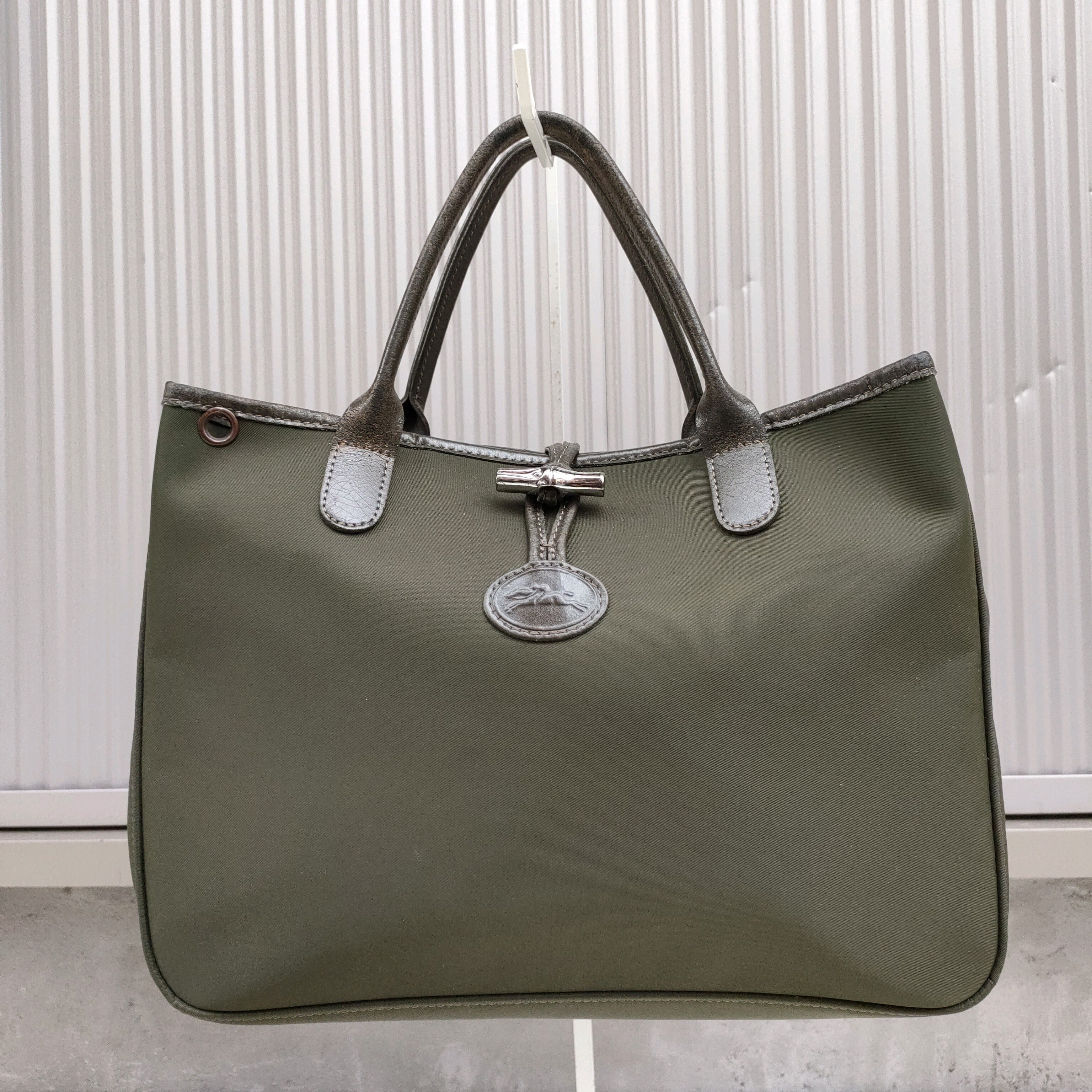 名作/フランス製】ロンシャンLONGCHAMP/古着/ロゾ/ROSEAU TOTE BAG