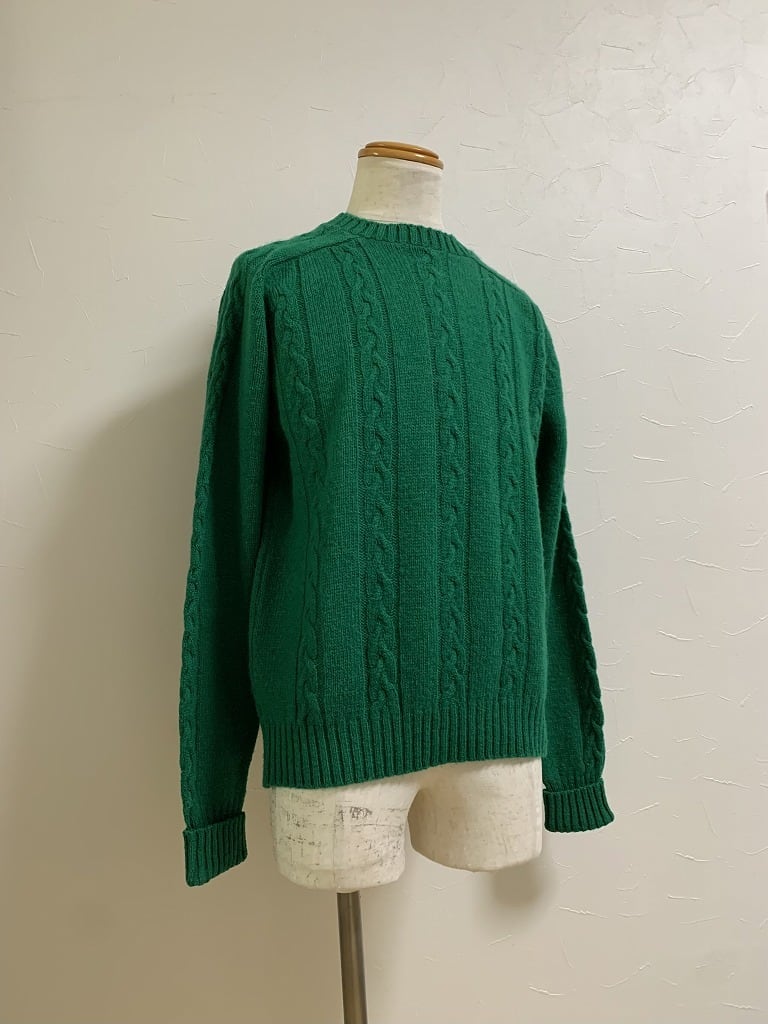 1970~80's Knitting Pattern Crew Neck Sweater "Made in England"