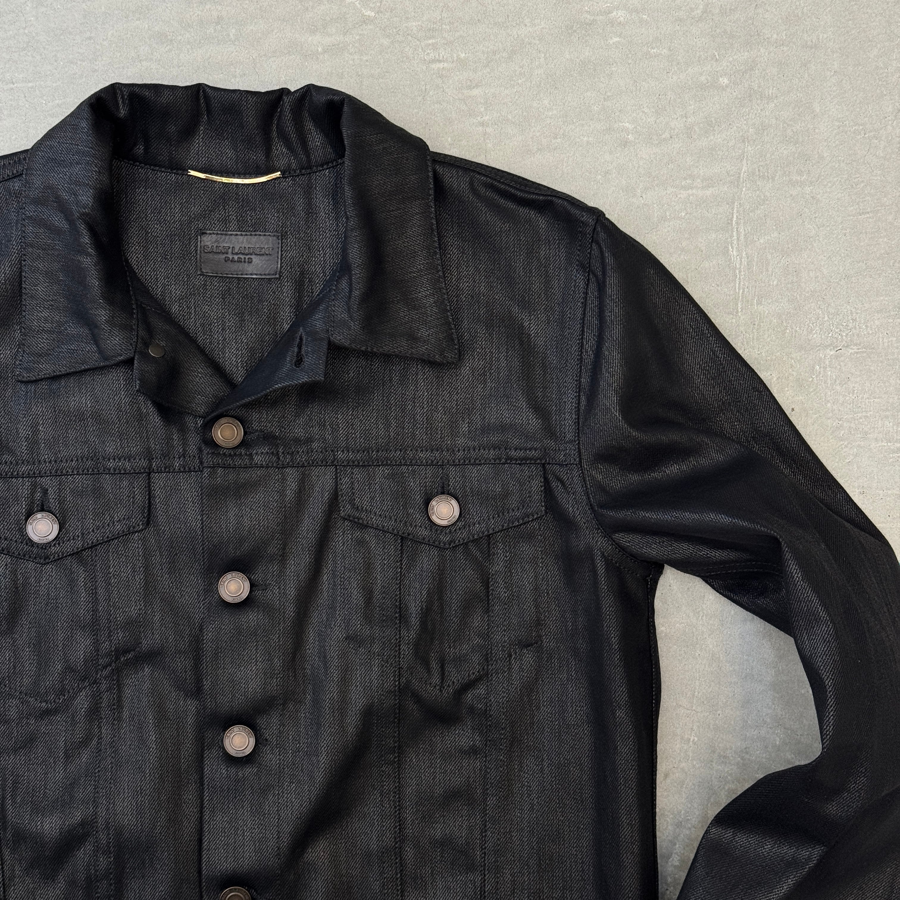 SAINT LAURENT Denim jacket cotton black L | ASSET VINTAGE アセット