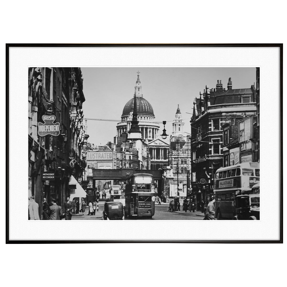 イギリス写真 1950年頃 ロンドン フリート インテリアモノクロアート