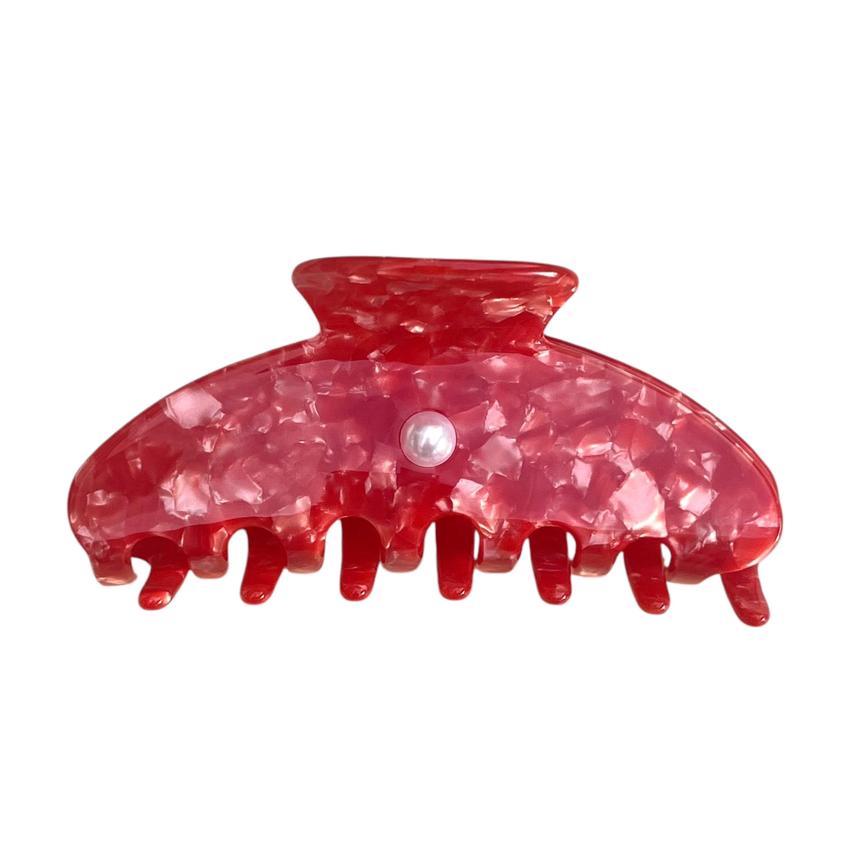 Center Pearl Clip / Red | AURA(アウラ)