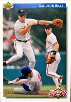 MLBカード 92UPPERDECK Cal JR & Blly #082 ORIOLES