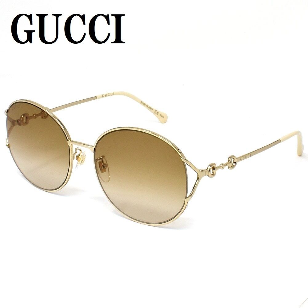 国内正規品 GUCCI SUNGLASSES ASIAN FIT 59㎜ GG0881SA 002 BROWN GOLD