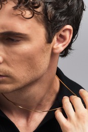 【Octagon skin necklace】 / GOLD