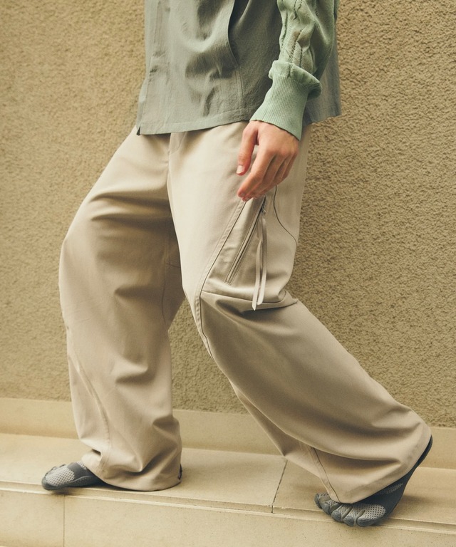 YDOT / YU61705  3D THCH TROUSERS BUGGY (WARM GREY)