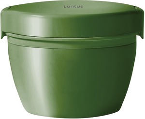 【努力特価】アスベル 保温弁当箱 ランチジャー カフェ丼 800ml ご飯2杯分 2段 真空断熱 大容量 たっぷりサイズ Ag+ 抗菌 ランチボックス 保温保冷 カーキ グリーン A3608 HLB-CD800S ASVEL