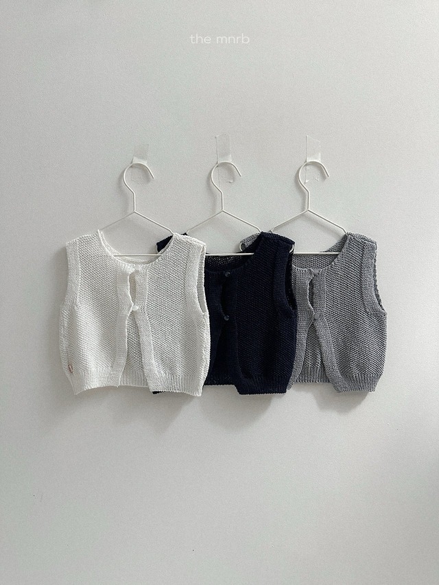 【取寄/韓国直送】minirobe 26/SM ボタンニットベスト｜夏服｜韓国子供服