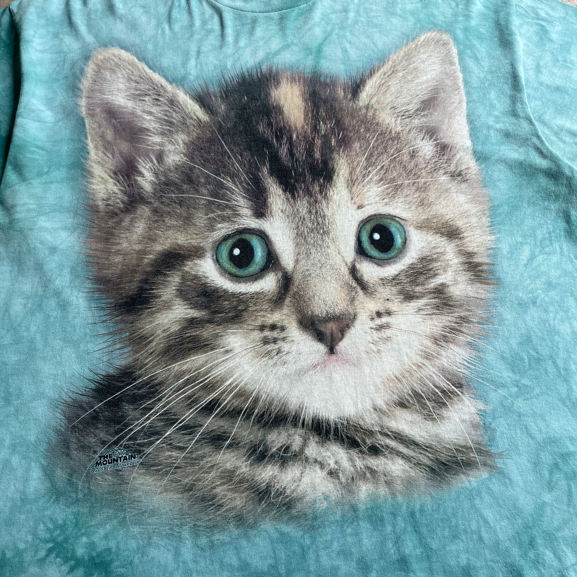 THE MOUNTAIN　猫　ネコ　タイダイ柄　アニマル Tシャツ　サイズM 0