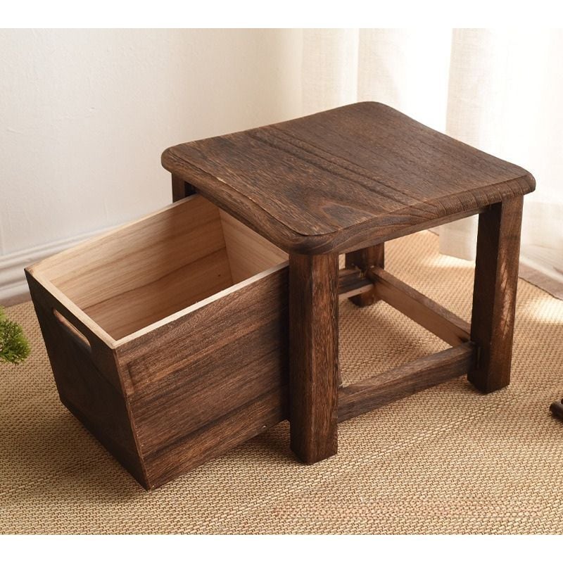 スツール 収納付き ヴィンテージ調 おしゃれ かわいい インテリア 北欧